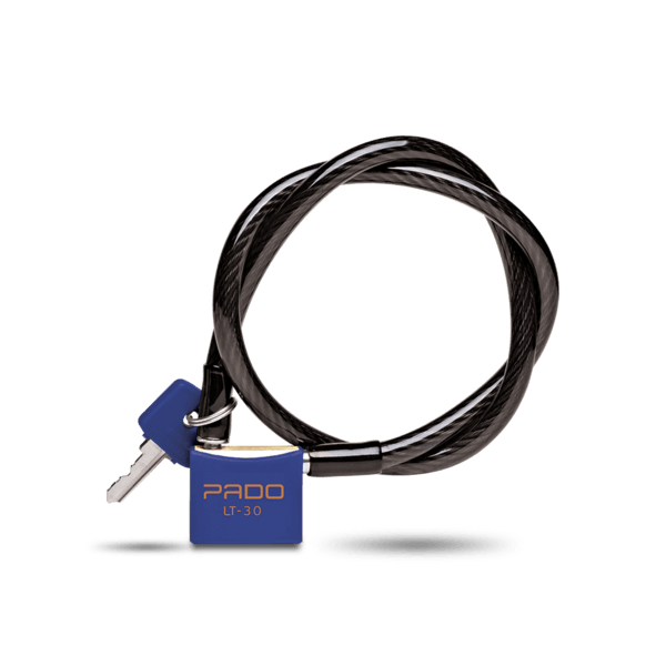 Cadeado Bicicleta SM LT-30 1200mm Azul Pado